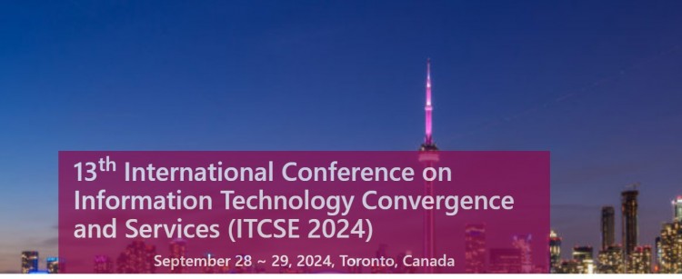 13th International Conference on Information Technology Convergence and Services (ITCSE 2024)